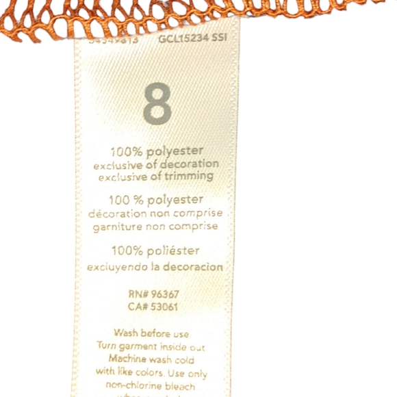 OSHKOSH B'gosh Fleece Colorblock Henley Orange Blue Size Youth 8 - Picture 7 of 8